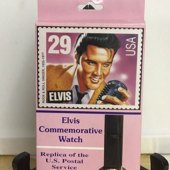 VINTAGE 1992 ELVIS COMMEMORATIVE WATCH NEW IN BOX - Picture 2 of 10